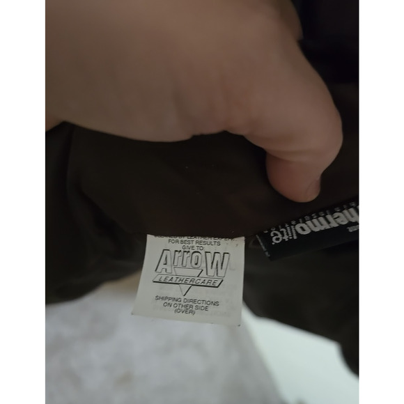 NWT Vtg Damselle Lamb Leather Fox Fur Collar Coat Old Money Womans Size Large - Picture 9 of 9